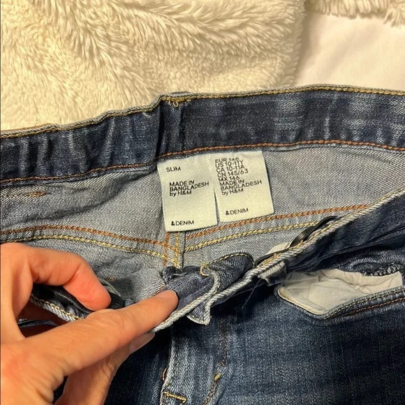 GAP Blue Straight-Leg Jeans Classic Denim boys size 10 - Picture 4 of 11